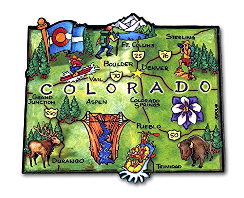 ARTWOOD MAGNET - COLORADO STATE MAP by Classic Magnets von Classic Magnets