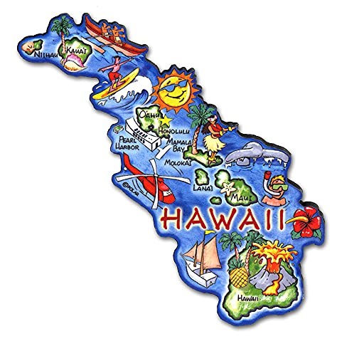 ARTWOOD MAGNET - HAWAII STATE MAP by Classic Magnets ARTWOOD MAGNET - HAWAII STATE MAP by Classic Magnets von Classic Magnets