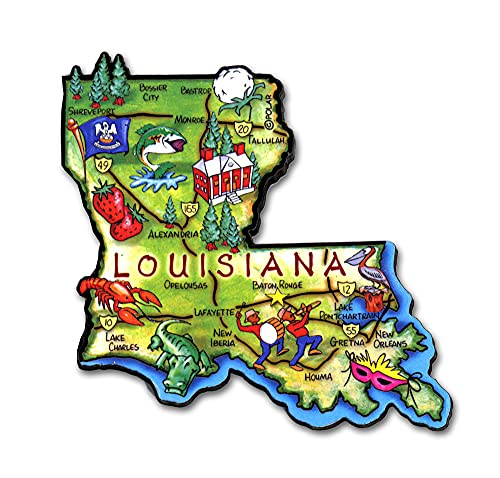 ARTWOOD MAGNET - LOUISIANA STATE MAP by Classic Magnets ARTWOOD MAGNET - LOUISIANA STATE MAP by Classic Magnets von Classic Magnets
