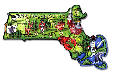 ARTWOOD MAGNET - MASSACHUSETTS STATE MAP by Classic Magnets ARTWOOD MAGNET - MASSACHUSETTS STATE MAP by Classic Magnets von Classic Magnets