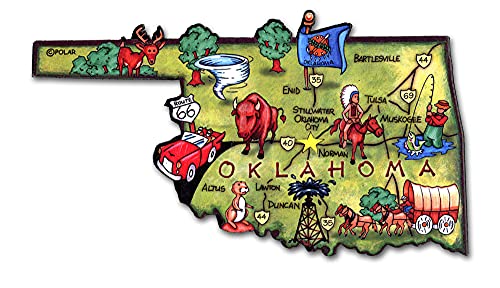 ARTWOOD MAGNET - OKLAHOMA STATE MAP by Classic Magnets ARTWOOD MAGNET - OKLAHOMA STATE MAP by Classic Magnets von Classic Magnets
