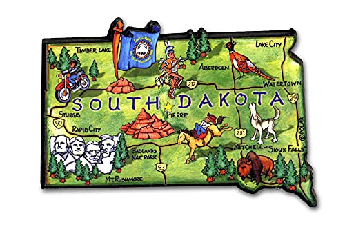 ARTWOOD MAGNET - SOUTH DAKOTA STATE MAP by Classic Magnets ARTWOOD MAGNET - SOUTH DAKOTA STATE MAP by Classic Magnets von Classic Magnets