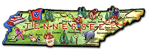 ARTWOOD MAGNET - TENNESSEE STATE MAP by Classic Magnets von Classic Magnets
