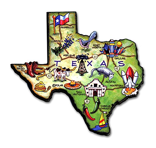 ARTWOOD MAGNET - TEXAS STATE MAP by Classic Magnets ARTWOOD MAGNET - TEXAS STATE MAP by Classic Magnets von Classic Magnets