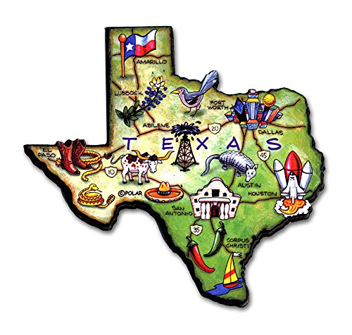 ARTWOOD MAGNET - TEXAS STATE MAP by Classic Magnets von Classic Magnets