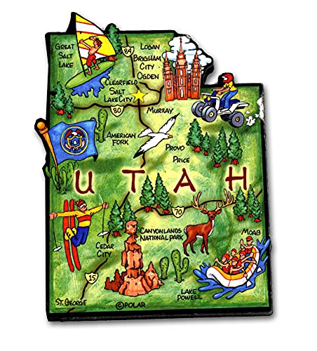 ARTWOOD MAGNET - UTAH STATE MAP by Classic Magnets von Classic Magnets