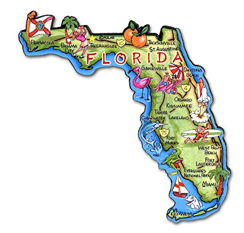ARTWOOD MAGNET - FLORIDA STATE MAP by Classic Magnets von Classic Magnets