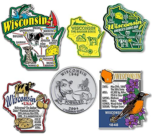Classic Magnets State Magnet Set 0.75 Liter – Wisconsin von Classic Magnets