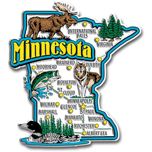 State Jumbo Karte Magnet Minnesota State Jumbo Karte Magnet Minnesota von Classic Magnets