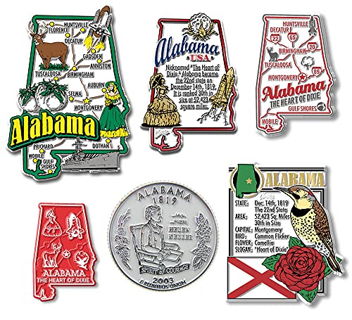 State Magnet Set 0.75 Liter – Alabama von Classic Magnets