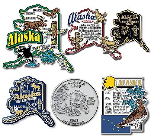 State Magnet Set 0.75 Liter – Alaska von Classic Magnets