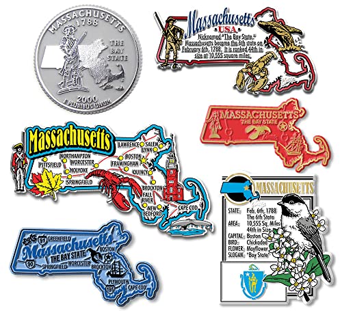 State Magnet Set 0.75 Liter – Massachusetts von Classic Magnets