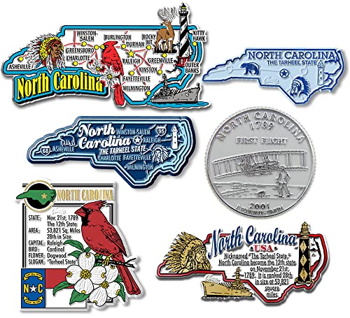 State Magnet Set 0.75 Liter – North Carolina von Classic Magnets
