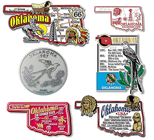 State Magnet Set 0.75 Liter – Oklahoma von Classic Magnets