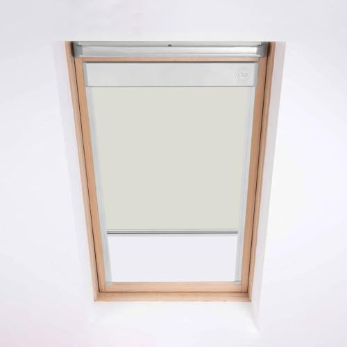 Classic Roof Blinds für FAKRO Dachfenster Verdunkelungsrollo Fenstercode 114/118 Stone von Classic Roof Blinds