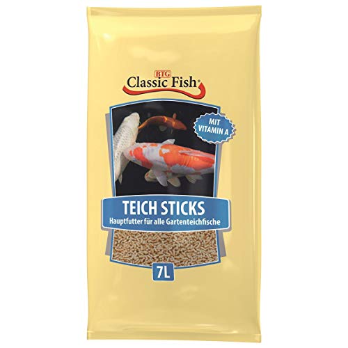 Classic Fish TeichSticks Fischfutter Teichfutter 7 Liter Packung Schwimmfutter von BTG Classic