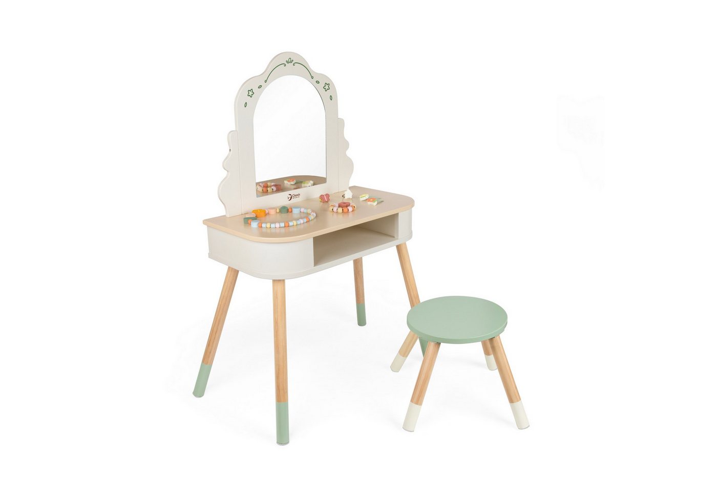 Classic World Schminktisch Classic World - Magischer Schminktisch - 64x38,8x90,6cm - ab 3 Jahre (2-St., Ein Tisch und ein Hocker) von Classic World
