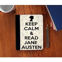 Keep Calm & Lesen Jane Austen Notebook Journal Wildleder Canvas Niedlich von ClassicBookWallets