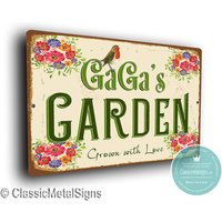 Geschenk Für Gaga, Gagas Garten Schild, Muttertag, Outdoor Schilder, Garten, Gaga Geschenk, Geschenk Für Gaga von ClassicMetalSigns