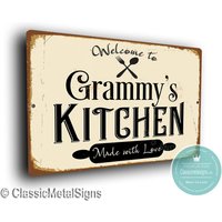 Grammy's Kitchen Schild, Geschenk Für Grammy, Muttertag, Benutzerdefinierte Schilder, Küchenschild, Grammy Geschenk, Grammy, Küchendekor, Grammys von ClassicMetalSigns