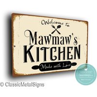 Mawmaw's Kitchen Schild, Geschenk Für Mawmaw, Muttertag, Individuelle Schilder, Küchenschild, Mawmaw Geschenk, Geschenk Für Mawmaw, Küche von ClassicMetalSigns