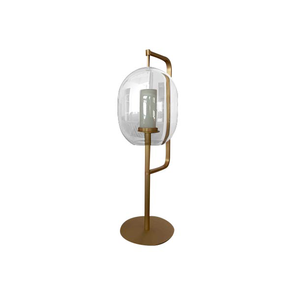 Tischlampe Laternenleuchte aus Messing (goldfarben), Classicon von Classicon
