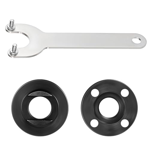 Classicseali 3 Stück Ersatzteile für Winkelschleifer mit 125mm Schleifer Flansch Winkelschlüssel und 2 Flanschmuttern,5/8-11 Schraube,Kompatibel mit den Meisten Winkelschleifern von Classicseali