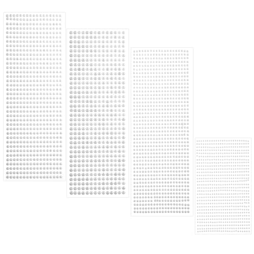 Classicseali 2800 Stück Perlen Sticker,Selbstklebende Perlen,4 Type Klebeperlen,Weiße Perle zum Kleben für Gesicht,Basteln,Nägeln,Fingern,DIY-Handydekoration(3/4/5/6mm) Classicseali 2800 Stück Perlen Sticker,Selbstklebende Perlen,4 Type Klebeperlen,Weiße Perle zum Kleben für Gesicht,Basteln,Nägeln,Fingern,DIY-Handydekoration(3/4/5/6mm) von Classicseali