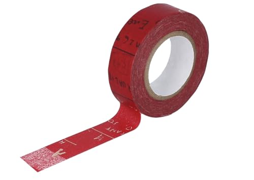 Classiky Masking Tape Washi Graffiti B, rot, 15 mm, 15 m. von Classiky