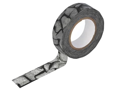 Classiky Masking Tape Washi Kratzer dunkelgrau 15mm.x15m von Classiky