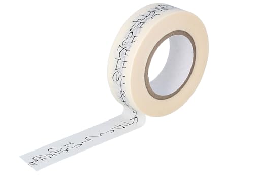 Classiky Masking Tape Washi jeden Tag Elfenbein 15mm.x15m von Classiky