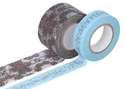Classiky Set 2 Masking Tape Washi Masking Tape Masking Tape Washi Größen und Designs sortiert B von Classiky