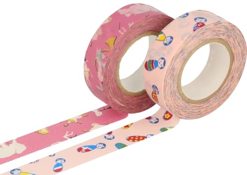 Classiky Set mit 2 Masking Tape Washi Designs sortiert E 15 mm x 15 m. von Classiky
