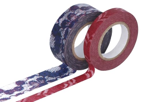 Classiky Set mit 2 Masking Tape Washi Masking Tape Größen und Designs sortiert C von Classiky