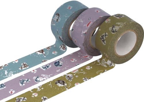 Classiky Set mit 3 Masking Tape Washi Kratzer, verschiedene Farben, 15 mm x 15 m. von Classiky