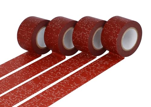 Classiky Set mit 4 Masking Tape Washi Kuckuck Orange 30 mm x 15 m. von Classiky