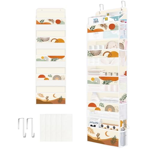 Clastyle Böhmisch Tür Hängeaufbewahrung Blätter Hängeorganizer für Camping Bad Schrank Schlafzimmer Mädchen Türorganizer für Damen Kleidung Spielzeug Windel, Wüste, 5 Fächern Clastyle Böhmisch Tür Hängeaufbewahrung Blätter Hängeorganizer für Camping Bad Schrank Schlafzimmer Mädchen Türorganizer für Damen Kleidung Spielzeug Windel, Wüste, 5 Fächern von Clastyle