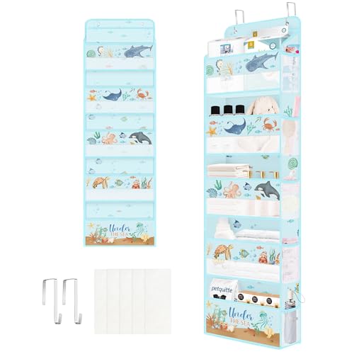 Clastyle Meereslebewesen Tür Hängeaufbewahrung Fisch Hängeorganizer für Camping Bad Schrank Schlafzimmer Türorganizer für Kinder Kleidung Spielzeug Windel, Schildkröte, 5 Fächern Clastyle Meereslebewesen Tür Hängeaufbewahrung Fisch Hängeorganizer für Camping Bad Schrank Schlafzimmer Türorganizer für Kinder Kleidung Spielzeug Windel, Schildkröte, 5 Fächern von Clastyle