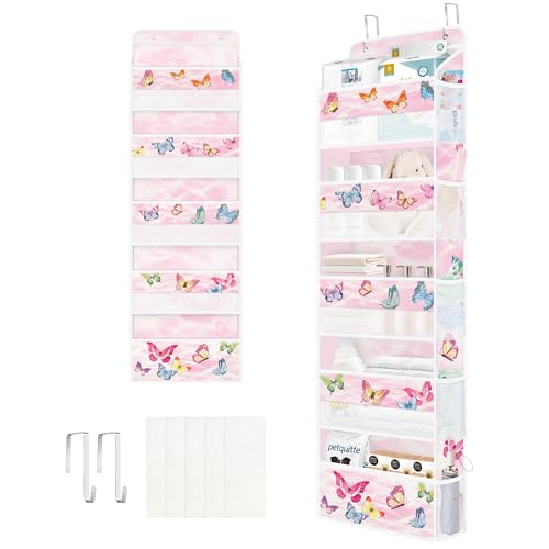 Clastyle Tiere Tür Hängeaufbewahrung Faltbar Hängeorganizer für Camping Bad Schrank Schlafzimmer Mädchen Türorganizer für Kinder Kleidung Spielzeug Windel, Schmetterling, 5 Fächern Clastyle Tiere Tür Hängeaufbewahrung Faltbar Hängeorganizer für Camping Bad Schrank Schlafzimmer Mädchen Türorganizer für Kinder Kleidung Spielzeug Windel, Schmetterling, 5 Fächern von Clastyle