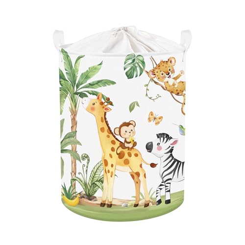 Clastyle Tropisches Tier Kinder Wäschekorb mit Henkel Faltbar Kleidung Spielzeug Aufbewahrungskorb Jungen Mädchen Aufbewahrungsbox für Babyzimmer Bad,Giraffe Zebra,36 * 45 cm Clastyle Tropisches Tier Kinder Wäschekorb mit Henkel Faltbar Kleidung Spielzeug Aufbewahrungskorb Jungen Mädchen Aufbewahrungsbox für Babyzimmer Bad,Giraffe Zebra,36 * 45 cm von Clastyle