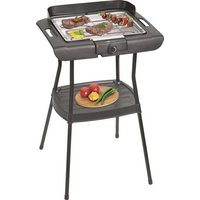 Clatronic BQS3508 Elektro Standgrill mit Standfuß, mit Windschutz Schwarz von Clatronic