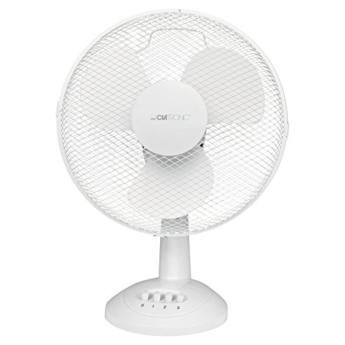 Clatronic® Ventilator mit Schwenkfunktion | Ventilator leise 3 Stufen | Ø 30 cm | Tischventilator 40W | Fan | Tischventilator sehr leise | VL 3602 weiß von Clatronic