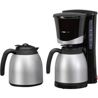 Clatronic KA 3328 Kaffeemaschine Schwarz, Silber Fassungsvermögen Tassen=10 Isolierkanne von Clatronic