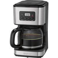Clatronic KA 3642 Kaffeemaschine Schwarz, Edelstahl Fassungsvermögen Tassen=14 Timerfunktion, Displ von Clatronic