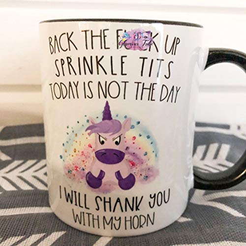 NSFW Cussing Unicorn Shank You with My Horn Kaffeetasse von Claude6yhAly