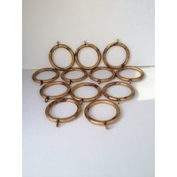 12 Eisen Vintage Vorhang Ringe-Gold Farbe von ClaudiaCampatHome