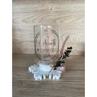 Adventswindlicht Mit Schneeflocken-Kerzenhalter | Raysin/Keraflott von ClaudiaKreativatelie
