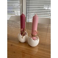 Kleiner Ostereier Kerzenhalter | Kerzenständer Ostern Frühling Glücksmoment von ClaudiaKreativatelie
