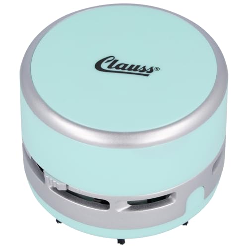 Clauss 2Clean Tischstaubsauger Mint, Mini Staubsauger als Büro Gadget, Ideal für Büro, Haushalt oder Auto, 2 x AA Batterien (nicht enthalten), Leicht zu reinigen, CL-50002 00 von Westcott