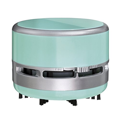 Clauss 2Clean Tischstaubsauger Mint, Mini Staubsauger als Büro Gadget, Ideal für Büro, Haushalt oder Auto, 2 x AA Batterien (nicht enthalten), Leicht zu reinigen, CL-50002 00 von Westcott